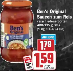 Hit Ben's Original Saucen zum Reis Angebot