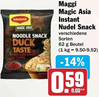 Hit Maggi Magic Asia Instant Nudel Snack Angebot