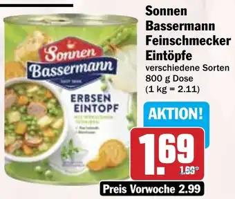 Hit Sonnen Bassermann Feinschmecker Eintöpfe Angebot