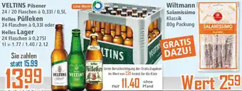 Klaas und Kock VELTINS Pilsener oder Helles Pülleken Angebot