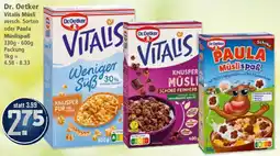 Klaas und Kock Dr. Oetker Vitalis Müsli oder Paula Müslispaß Angebot