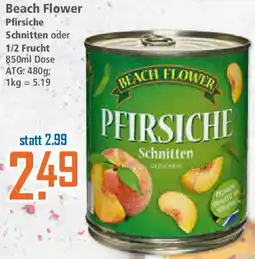 Klaas und Kock Beach Flower Pfirsiche Schnitten oder 1/2 Frucht Angebot