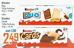 Klaas und Kock Kinder Duo oder Kinder Cards Angebot