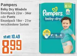 Klaas und Kock Pampers Baby Dry Windeln oder Pants Angebot
