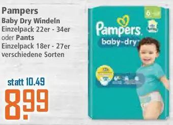 Klaas und Kock Pampers Baby Dry Windeln oder Pants Angebot