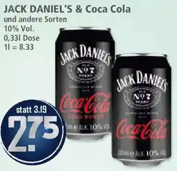 Klaas und Kock JACK DANIEL'S & Coca Cola Angebot