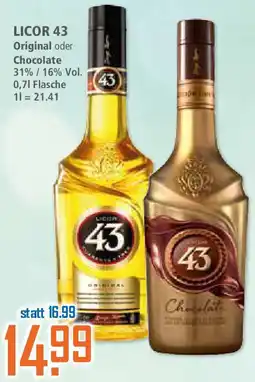 Klaas und Kock LICOR 43 Original oder Chocolate Angebot