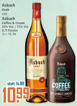 Klaas und Kock Asbach Uralt oder Asbach Coffee & Cream Angebot