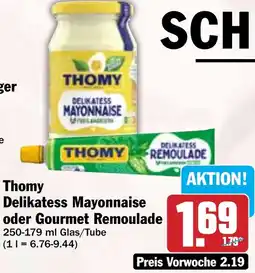 Hit Thomy Delikatess Mayonnaise oder Gourmet Remoulade Angebot