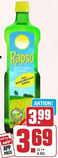 Hit Rapso Reines Rapsöl Angebot