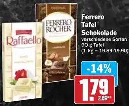 Hit Ferrero Tafel Schokolade Angebot
