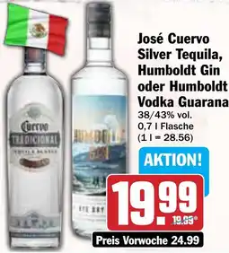 Hit José Cuervo Silver Tequila, Humboldt Gin oder Humboldt Vodka Guarana Angebot