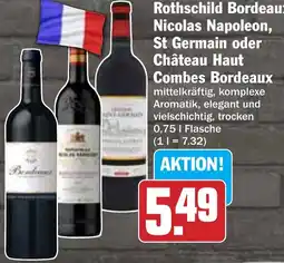 Hit Rothschild Bordeaux, Nicolas Napoleon, St Germain oder Château Haut Combes Bordeaux Angebot