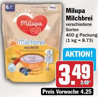 Hit Milupa Milchbrei Angebot
