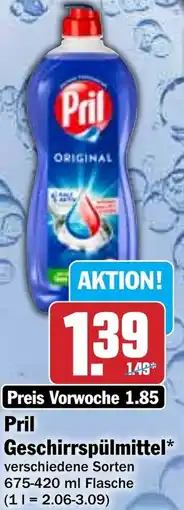 Hit Pril Geschirrspülmittel Angebot