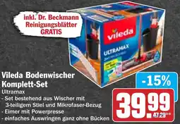 Hit Vileda Bodenwischer Komplett-Set Angebot