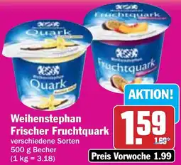 Hit Weihenstephan Frischer Fruchtquark Angebot
