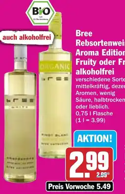 Hit Bree Rebsortenweine, Aroma Edition, Fruity oder Free alkoholfrei Angebot