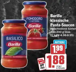 Hit Barilla klassische Pasta-Saucen Angebot