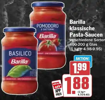 Hit Barilla klassische Pasta-Saucen Angebot