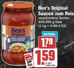 Hit Ben's Original Saucen zum Reis Angebot