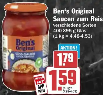Hit Ben's Original Saucen zum Reis Angebot