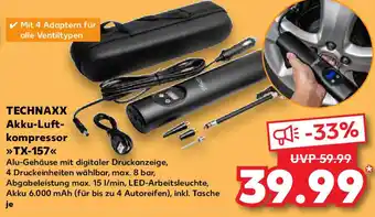 Kaufland TECHNAXX Akku-Luft- kompressor TX-157 Angebot