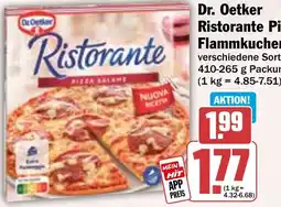 Hit Dr. Oetker Ristorante Pizza, Flammkuchen oder Piccola Angebot