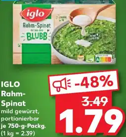 Kaufland IGLO Rahm-Spinat Angebot