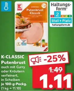 Kaufland K-CLASSIC Putenbrust Angebot