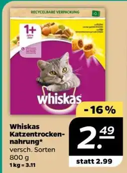 NETTO Whiskas Katzentrocken-nahrung Angebot