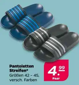 NETTO Pantolette Streifen Angebot