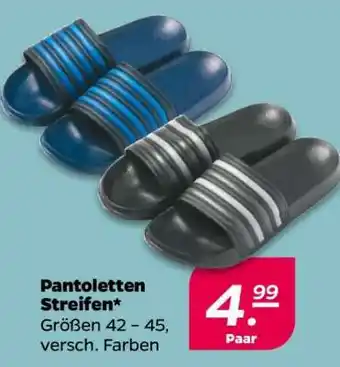 NETTO Pantolette Streifen Angebot