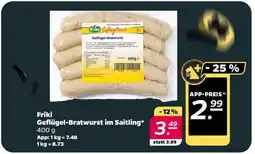 NETTO Friki Geflügel-Bratwurst im Saitling Angebot