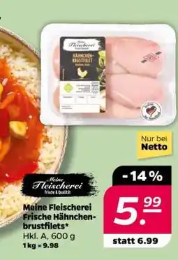 NETTO Meine Fleischerei Frische Hähnchenbrustfilets Angebot