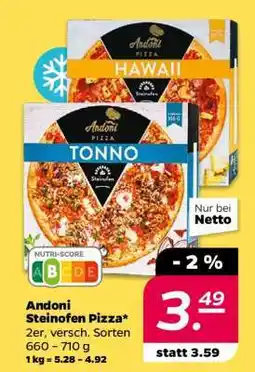 NETTO Andoni Steinofen Pizza Angebot