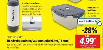 Lidl SILVERCREST Handvakuumierer/Vakuumierbehälter/-beutel Angebot