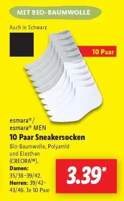 Lidl 10 Paar Sneakersocken Angebot