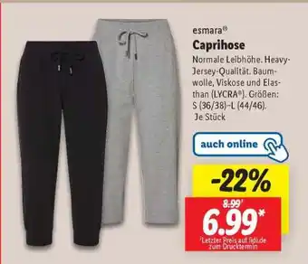Lidl esmara Caprihose Angebot