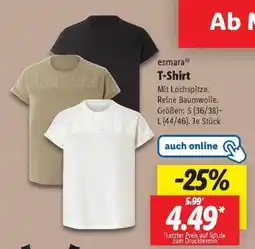 Lidl esmara T-Shirt Angebot