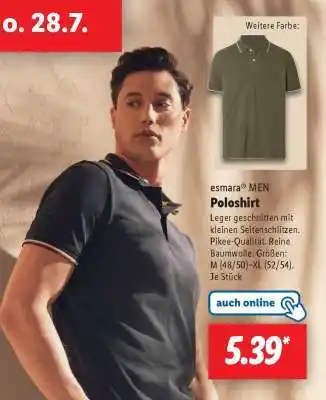 Lidl esmara MEN Poloshirt Angebot