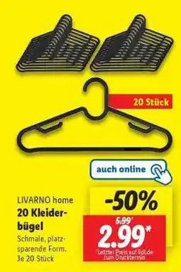 Lidl LIVARNO home 20 Kleiderbügel Angebot