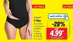 Lidl esmara 5 Slips Angebot