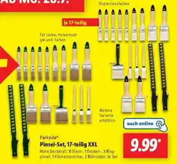 Lidl Parkside Pinsel-Set, 17-teilig XXL Angebot