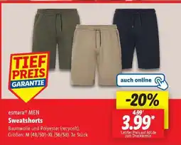 Lidl esmara MEN Sweatshorts Angebot