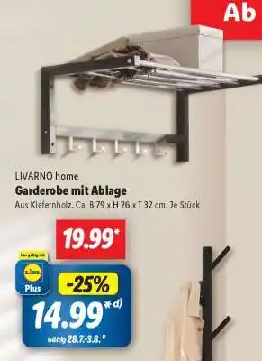 Lidl Garderobe mit Ablage Angebot
