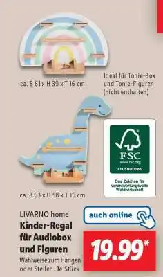 Lidl LIVARNO home Kinder-Regal für Audiobox und Figuren Angebot