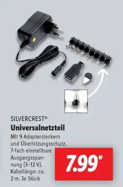 Lidl SILVERCREST Universalnetzteil Angebot