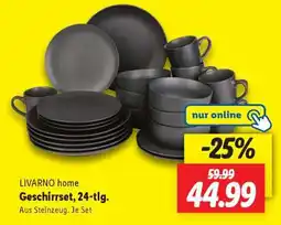 Lidl LIVARNO home Geschirrset, 24-tlg Angebot