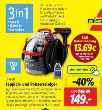 Lidl Bissell Teppich- und Polsterreiniger Angebot